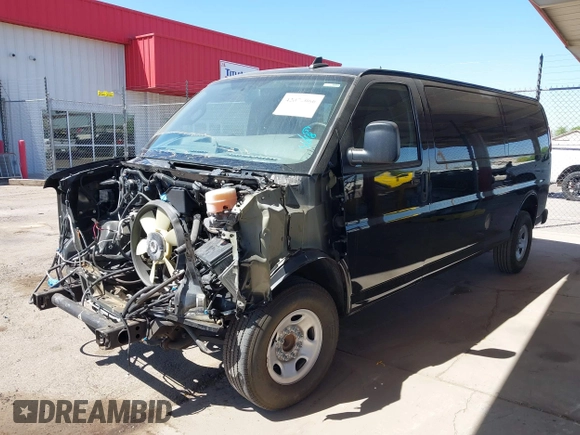 2023 GMC Savana Cargo with VIN 1GTW7BFP1P1165243, listed as a IAAI auction lot 42074066 with 14,530 mi miles. Bid and sale history available at carsss.com. Image 19.
