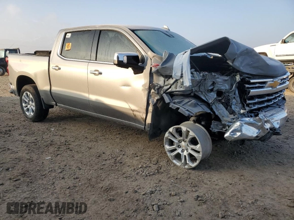 2023 Chevrolet Silverado 1500 LTZ with VIN 1GCUDGE8XPZ197178, listed as a Copart auction lot 81962514 with 0 mi miles and Salvage Title. Bid and sale history available at carsss.com. Image 4.