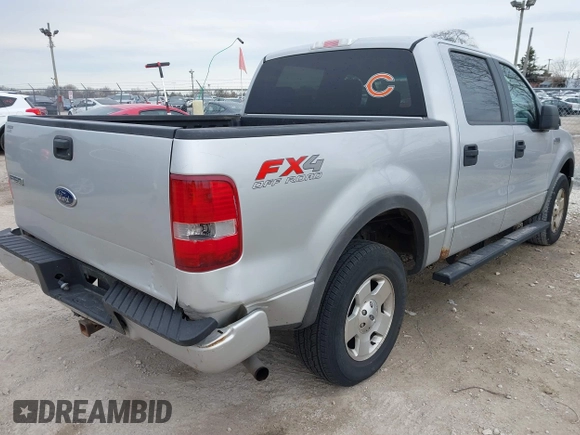 2005 Ford F-150 XLT with VIN 1FTPW14505KC98909, listed as a IAAI auction lot 41905480 with 174,198 mi miles. Bid and sale history available at carsss.com. Image 4.