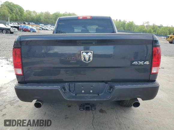 2018 Ram 1500 Express with VIN 1C6RR7FT5JS189099, listed as a Copart auction lot 53643595 with 147,076 mi miles and Salvage title. Bid and sale history available at DreamBid. Image 6.