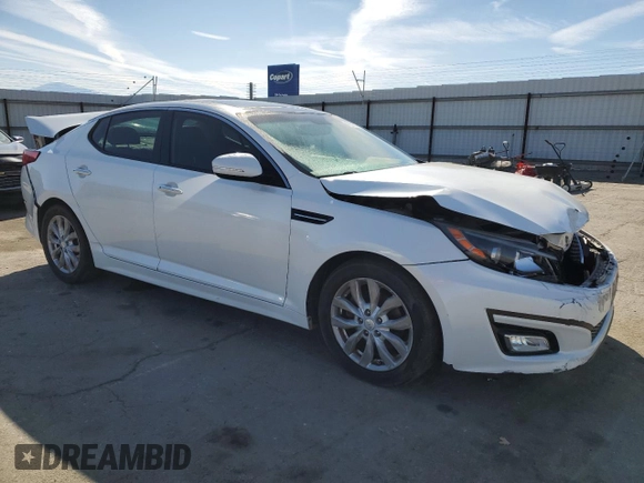 2015 Kia Optima EX with VIN 5XXGN4A77FG433602, listed as a Copart auction lot 47631325 with 161,319 mi miles and Salvage Title. Bid and sale history available at carsss.com. Image 4.