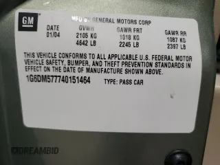 2004 Cadillac CTS with VIN 1G6DM577740151464, listed as a Copart auction lot 79255064 with 29,840 mi miles and Salvage Title. Bid and sale history available at carsss.com. Image 13.