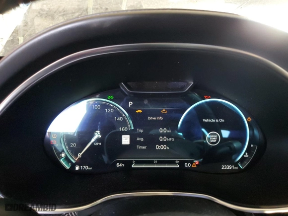 2023 Genesis G80 3.5T Sport with VIN KMTGB4SD3PU166629, listed as a Copart auction lot 44778415 with 23,391 mi miles and Salvage Title. Bid and sale history available at carsss.com. Image 9.