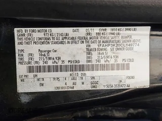 2012 Ford Focus SE with VIN 1FAHP3K20CL149774, listed as a IAAI auction lot 41991130 with 205,454 mi miles and . Bid and sale history available at carsss.com. Image 9.