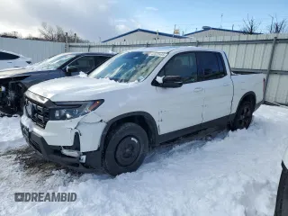2024 Honda Ridgeline Black Edition with VIN 5FPYK3F83RB001368, listed as a Copart auction lot 43522445 with 12,967 mi miles and Salvage title. Bid and sale history available at DreamBid. Image 1.