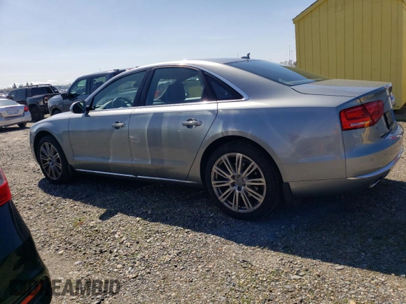 2013 Audi A8 3.0L z VIN WAUAGAFD8DN033639, wystawiony jako Copart lot #50001435 z przebiegiem 192 919 mil mil oraz Szkoda całkowita • Salvage title. Historia ofert i sprzedaży dostępna na DreamBid. Obrazek 2.