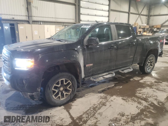 2016 GMC Canyon 4WD SLE with VIN 1GTG6CE37G1220368, listed as a Copart auction lot 46073975 with 196,019 mi miles and Salvage Title. Bid and sale history available at carsss.com. Image 1.