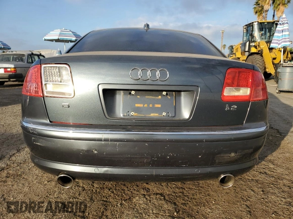 2004 Audi A8 L with VIN WAUML44E74N001111, listed as a Copart auction lot 88940235 with 220,191 mi miles and Salvage Title. Bid and sale history available at carsss.com. Image 6.