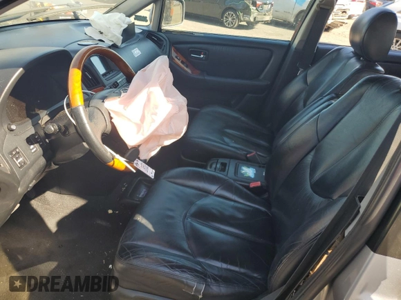 2002 Lexus RX 300 with VIN JTJHF10U220263729, listed as a Copart auction lot 65987344 with 189,057 mi miles and Salvage Title. Bid and sale history available at carsss.com. Image 7.