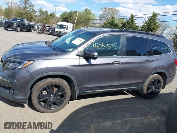 2022 Honda Pilot Special Edition with VIN 5FNYF6H25NB096680, listed as a IAAI auction lot 42057505 with 46,673 mi miles and . Bid and sale history available at DreamBid. Image 14.