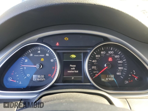 2014 Audi Q7 3.0T Premium with VIN WA1CGAFE5ED013189, listed as a Copart auction lot 42151845 with 87,806 mi miles and Salvage Title. Bid and sale history available at carsss.com. Image 9.
