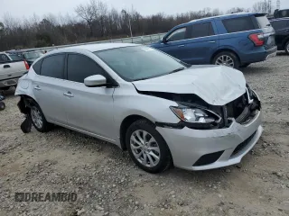 2018 Nissan Sentra SV with VIN 3N1AB7AP0JL638582, listed as a Copart auction lot 46066215 with 105,638 mi miles and Salvage Title. Bid and sale history available at carsss.com. Image 4.