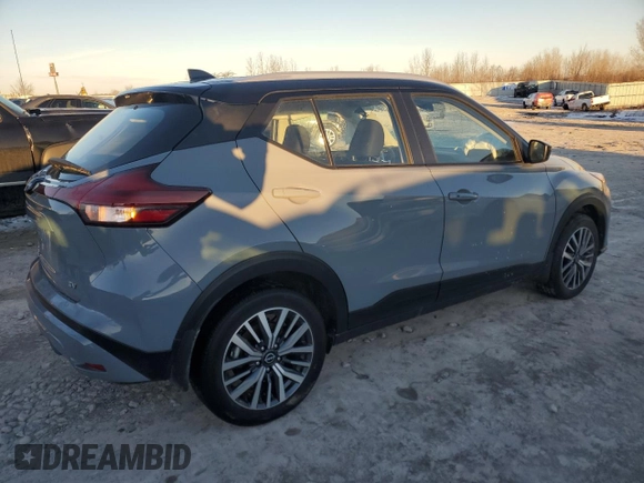 2024 Nissan Kicks SV with VIN 3N1CP5CVXRL514180, listed as a Copart auction lot 43446355 with 8,365 mi miles and Salvage Title. Bid and sale history available at carsss.com. Image 3.
