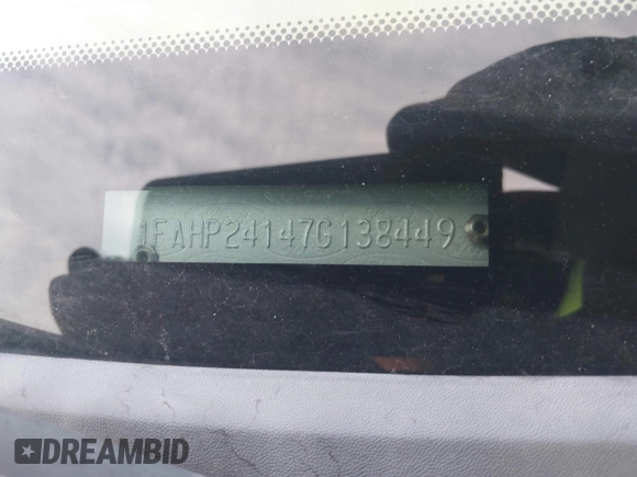 2007 Ford Five Hundred SEL z VIN 1FAHP24147G138449, wystawiony jako IAAI lot #42345920 z przebiegiem Nie podano mil oraz . Historia ofert i sprzedaży dostępna na DreamBid. Obrazek 9.