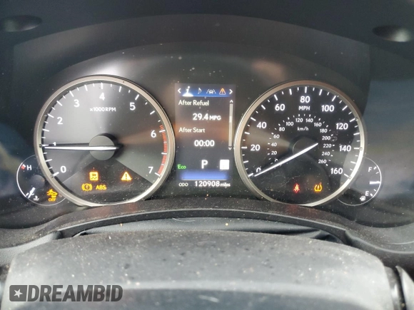 2020 Lexus NX 300 with VIN JTJAARBZ3L5017784, listed as a Copart auction lot 58329525 with 120,908 mi miles and Salvage title. Bid and sale history available at DreamBid. Image 9.