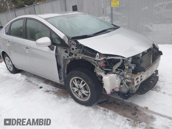 2011 Toyota Prius I with VIN JTDKN3DU7B5314551, listed as a IAAI auction lot 41195940 with 173,826 mi miles. Bid and sale history available at carsss.com. Image 1.