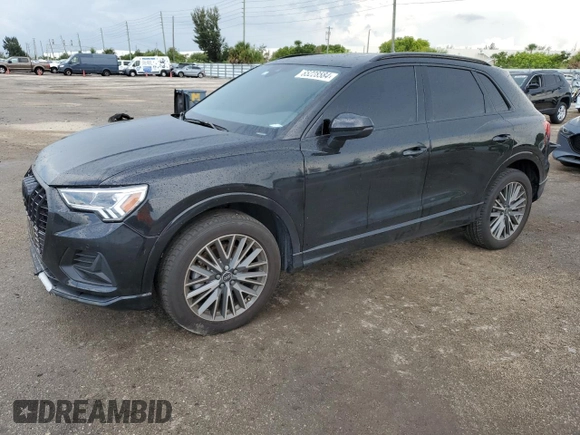 2022 Audi Q3 Premium Plus z VIN WA1BUCF37N1136931, wystawiony jako Copart lot #65228584 z przebiegiem 21 178 mil mil oraz Szkoda całkowita • Salvage title. Historia ofert i sprzedaży dostępna na DreamBid. Obrazek 1.