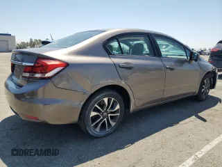 2015 Honda Civic EX z VIN 2HGFB2F83FH524469, wystawiony jako Copart lot #56207075 z przebiegiem 85 678 mil mil oraz Szkoda całkowita • Salvage title. Historia ofert i sprzedaży dostępna na DreamBid. Obrazek 3.