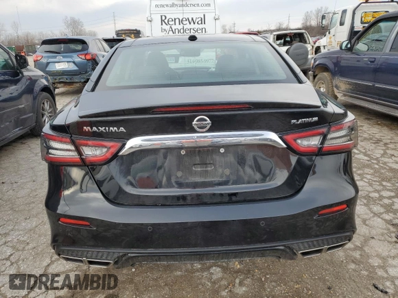 2020 Nissan Maxima Platinum with VIN 1N4AA6FVXLC365690, listed as a Copart auction lot 86352874 with 44,462 mi miles and Salvage Title. Bid and sale history available at DreamBid. Image 6.
