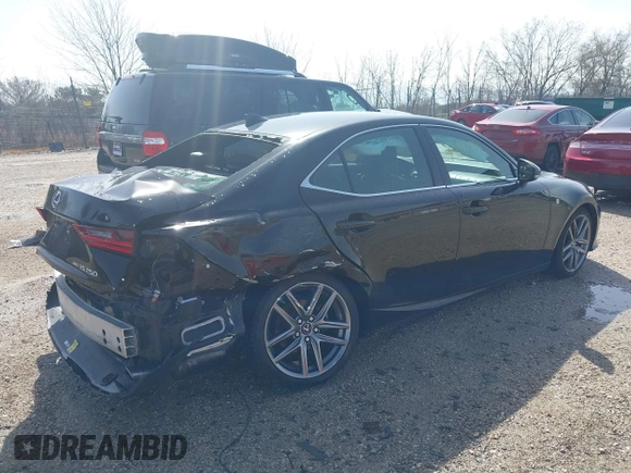 2015 Lexus IS 250 with VIN JTHCF1D22F5025957, listed as a IAAI auction lot 42059839 with 68,030 mi miles. Bid and sale history available at carsss.com. Image 4.