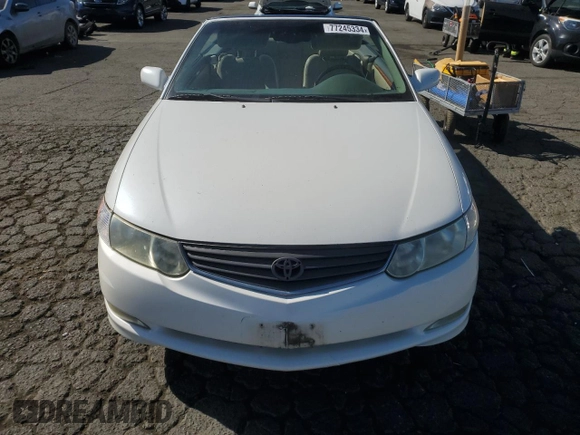 2002 Toyota Solara SE with VIN 2T1FF28P42C567794, listed as a Copart auction lot 77245334 with 200,941 mi miles and Clean Title. Bid and sale history available at DreamBid. Image 6.