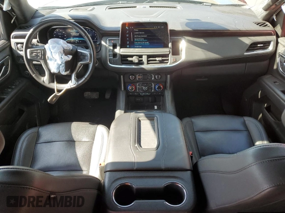 2023 Chevrolet Suburban LT with VIN 1GNSCCKD3PR125671, listed as a Copart auction lot 46734575 with 158,217 mi miles and Salvage title. Bid and sale history available at DreamBid. Image 8.