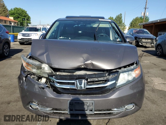 2016 Honda Odyssey Touring Elite with VIN 5FNRL5H91GB092214, listed as a Copart auction lot 61158745 with 121,477 mi miles and Salvage title. Bid and sale history available at DreamBid. Image 5.