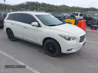 2013 Infiniti JX35 with VIN 5N1AL0MM5DC325574, listed as a IAAI auction lot 42011771 with 173,656 mi miles and . Bid and sale history available at DreamBid. Image 1.
