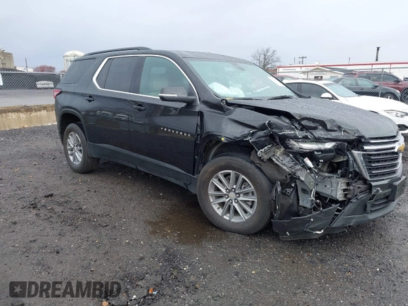 2023 Chevrolet Traverse LT Leather with VIN 1GNEVHKW0PJ102966, listed as a IAAI auction lot 40926170 with 34,186 mi miles. Bid and sale history available at carsss.com. Image 1.
