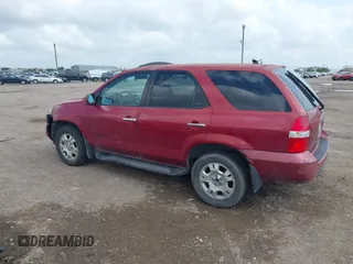 2002 Acura MDX with VIN 2HNYD182X2H510433, listed as a IAAI auction lot 42092644 with 1 mi miles. Bid and sale history available at carsss.com. Image 3.