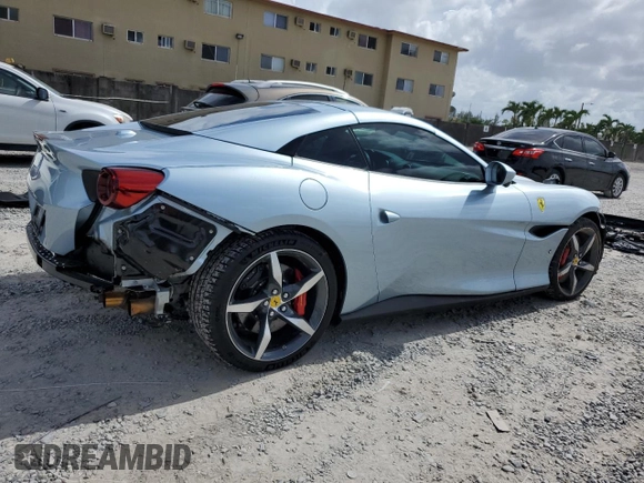 2023 Ferrari Portofino z VIN ZFF02RPA4P0298111, wystawiony jako Copart lot #65799704 z przebiegiem 1096 mil mil oraz Nie do naprawy. Historia ofert i sprzedaży dostępna na DreamBid. Obrazek 3.