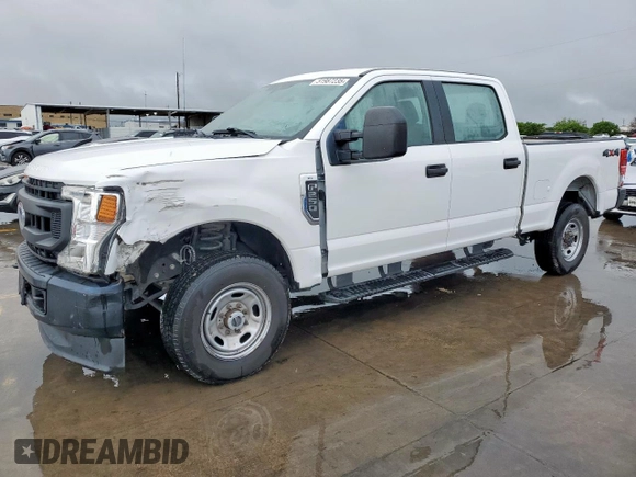 2021 Ford Super Duty F-250 SRW XL with VIN 1FT7W2B67MEC08881, listed as a Copart auction lot 51987235 with 60,528 mi miles and Salvage Title. Bid and sale history available at carsss.com. Image 1.