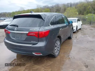2014 Acura MDX Tech Pkg with VIN 5FRYD4H48EB007470, listed as a IAAI auction lot 42123432 with 186,942 mi miles. Bid and sale history available at carsss.com. Image 4.