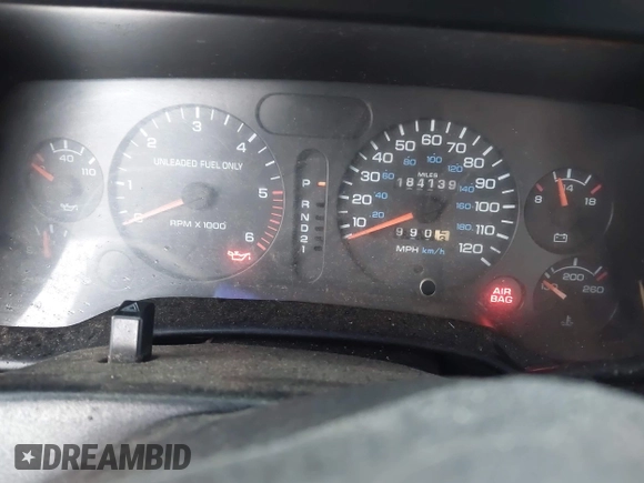 1997 Dodge 1500 with VIN 1B7HF16Y9VJ535351, listed as a IAAI auction lot 42000058 with 184,139 mi miles and . Bid and sale history available at DreamBid. Image 7.