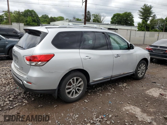 2015 Nissan Pathfinder S with VIN 5N1AR2MM0FC638206, listed as a Copart auction lot 58704595 with 93,446 mi miles and Clean title. Bid and sale history available at DreamBid. Image 3.