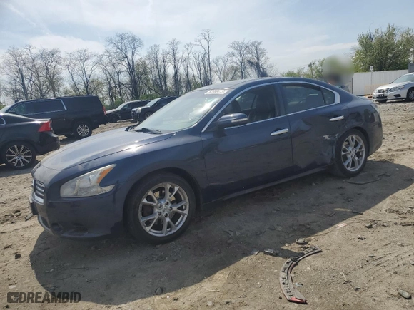 2014 Nissan Maxima 3.5 SV with VIN 1N4AA5AP5EC498069, listed as a Copart auction lot 52988415 with 107,400 mi miles and Salvage Title. Bid and sale history available at carsss.com. Image 1.