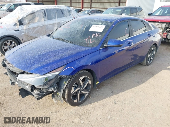 2022 Hyundai Elantra SEL z VIN KMHLN4AG9NU337327, wystawiony jako IAAI lot #41988122 z przebiegiem 63 137 mil mil oraz . Historia ofert i sprzedaży dostępna na DreamBid. Obrazek 2.