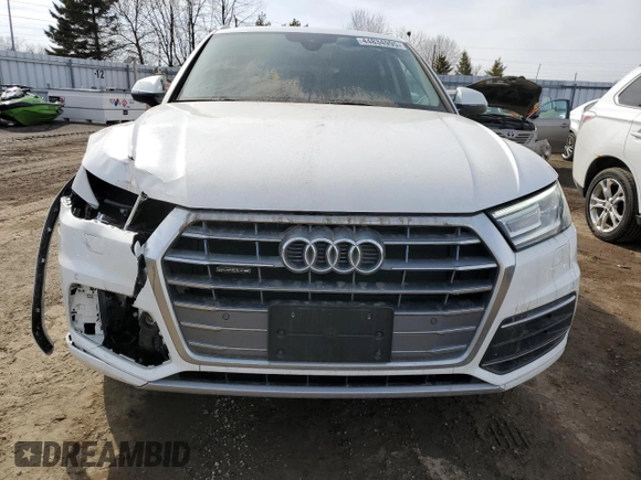 2020 Audi Q5 Premium with VIN WA1ANAFYXL2026794, listed as a Copart auction lot 44834995 with 66,010 mi miles and Salvage title. Bid and sale history available at DreamBid. Image 5.