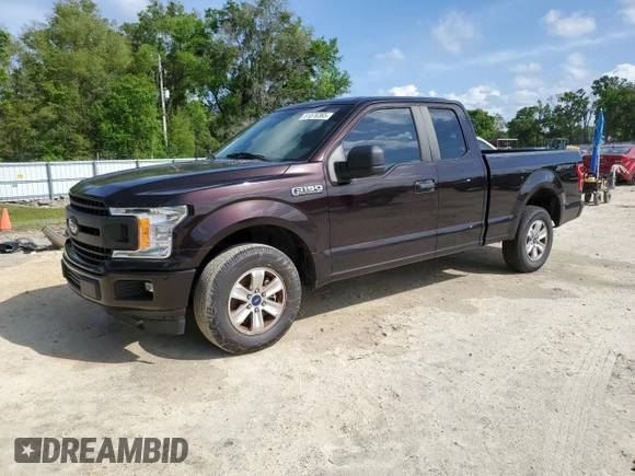 2018 Ford F-150 XL with VIN 1FTEX1CB0JFB12963, listed as a Copart auction lot 51076365 with 107,086 mi miles and Salvage Title. Bid and sale history available at carsss.com. Image 1.