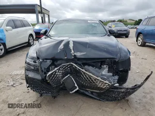 2024 Genesis G80 2.5T with VIN KMTGA4SC6RU227422, listed as a Copart auction lot 74875034 with 14,575 mi miles and Salvage Title. Bid and sale history available at DreamBid. Image 5.