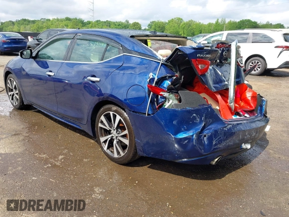 2016 Nissan Maxima SR with VIN 1N4AA6AP7GC398418, listed as a IAAI auction lot 42171994 with 214,232 mi miles and . Bid and sale history available at DreamBid. Image 3.