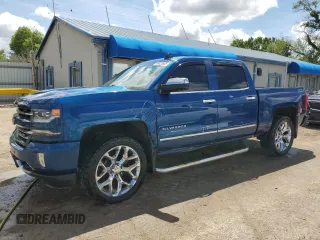 2016 Chevrolet Silverado 1500 LTZ with VIN 3GCUKSEC8GG112626, listed as a Copart auction lot 46420865 with 158,469 mi miles and Salvage Title. Bid and sale history available at carsss.com. Image 1.