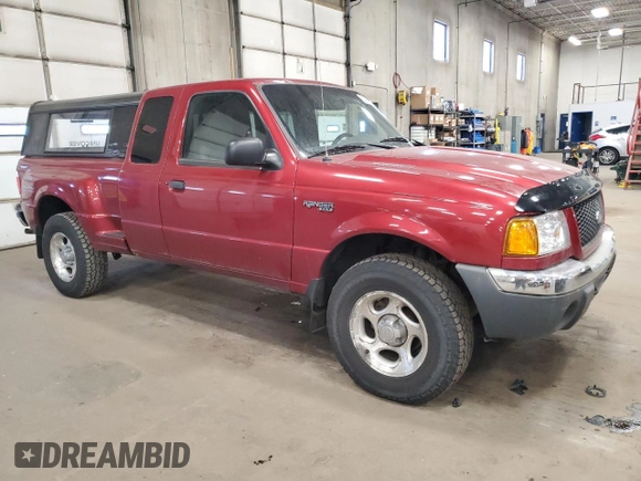 2001 Ford Ranger XL Fleet with VIN 1FTZR15EX1PA99295, listed as a Copart auction lot 50821715 with 191,850 mi miles and Clean Title. Bid and sale history available at DreamBid. Image 4.