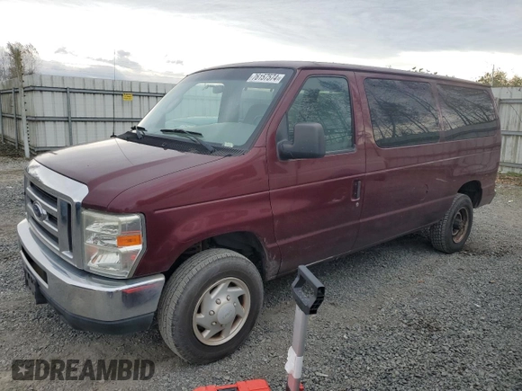 2008 Ford Econoline Passenger XL with VIN 1FBNE31L98DA53208, listed as a Copart auction lot 76157574 with 143,568 mi miles and Clean Title. Bid and sale history available at DreamBid. Image 1.