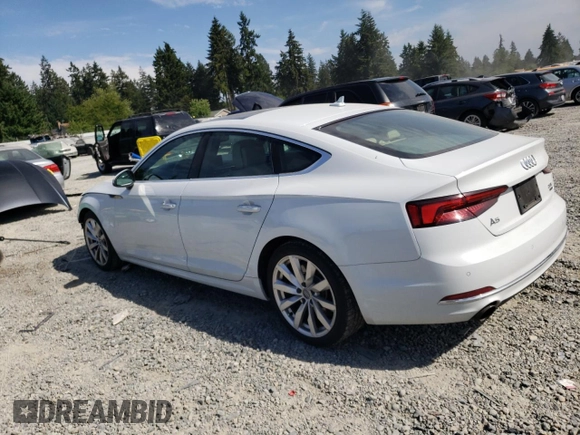 2018 Audi A5 Sportback Premium Plus with VIN WAUBNCF53JA049877, listed as a Copart auction lot 55331623 with 108,381 mi miles. Bid and sale history available at carsss.com. Image 2.