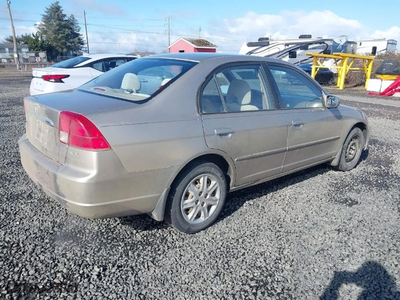2003 Honda Civic EX with VIN 2HGES26793H548855, listed as a IAAI auction lot 41777707 with 169,783 mi miles. Bid and sale history available at carsss.com. Image 4.