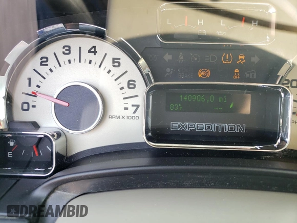 2012 Ford Expedition XLT with VIN 1FMJU1J55CEF49236, listed as a Copart auction lot 60373845 with 140,906 mi miles and Salvage title. Bid and sale history available at DreamBid. Image 9.