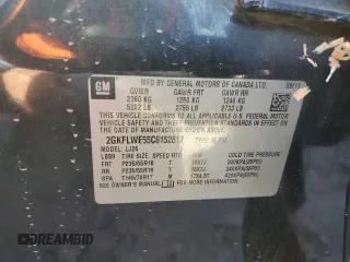 2012 GMC Terrain SLT-2 with VIN 2GKFLWE55C6152817, listed as a Copart auction lot 76689674 with 177,990 mi miles and Non Repairable. Bid and sale history available at DreamBid. Image 13.