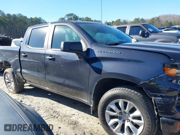 2022 Chevrolet Silverado 1500 Custom with VIN 1GCPDBEK0NZ604529, listed as a IAAI auction lot 41339561 with 29,697 mi miles. Bid and sale history available at carsss.com. Image 13.