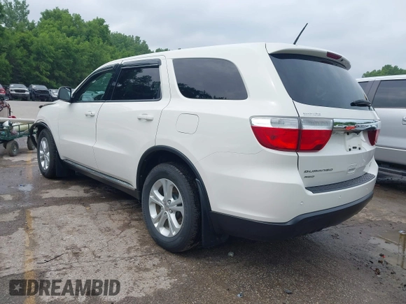 2012 Dodge Durango SXT with VIN 1C4RDJAG8CC336267, listed as a IAAI auction lot 42377138 with 179,555 mi miles and . Bid and sale history available at DreamBid. Image 3.